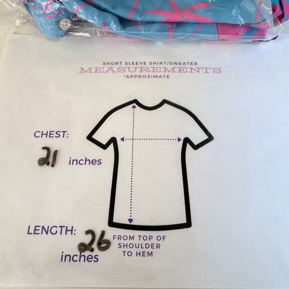 Chubbies Men Polo Shirt Sz S Tropical Palm Vacation Summer Lightweight Pink Blue - Picture 9 of 9